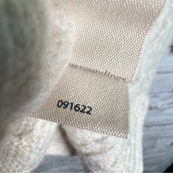 Soft Surroundings Alena Sweater In Oatmeal Heather LARGE Cable Knit - Picture 11 of 12